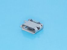 Разъем micro USB, гнездо на плату поверхностный монтаж, 5 контактов, тип 2 USB/Mc-1J/2