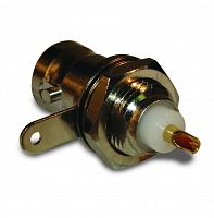 Разъем BNC Amphenol, розетка на приборный блок, пайка 112424