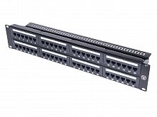 Патч-панель 48 портов RJ-45 кат.5е с держателем кабеля, универсальная PP2-488U