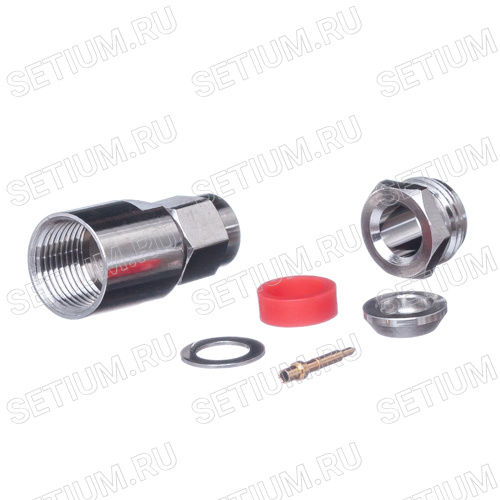 Разъем SMA вилка на кабель RG-58, пайка фото 2 Разъем SMA вилка на кабель RG-58, пайка SMA-S58P фото 2