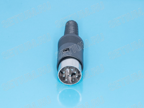 Вилка DIN 8 контактов на кабель, 41 градус фото 4 Вилка DIN 8 контактов на кабель, 41 градус DN-8M2 фото 4