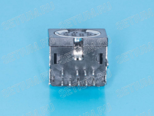 Гнездо mini DIN 9 контактов на плату фото 3 Гнездо mini DIN 9 контактов на плату MDN-9FR фото 3