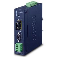 Промышленный сервер Planet 1 порт RS232/422/485, 1 порт 100 Мб/с SC SM 30км ICS-2102TS