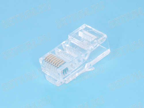 Вилка RJ-45, 8P8C для круглого кабеля, 3 зубца, тип Х TPR-8P8C-S3