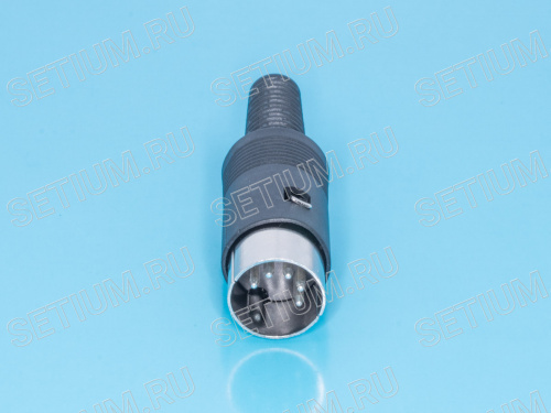 Вилка DIN 5 контактов  на кабель, 45 градусов DN-5M1 фото 4