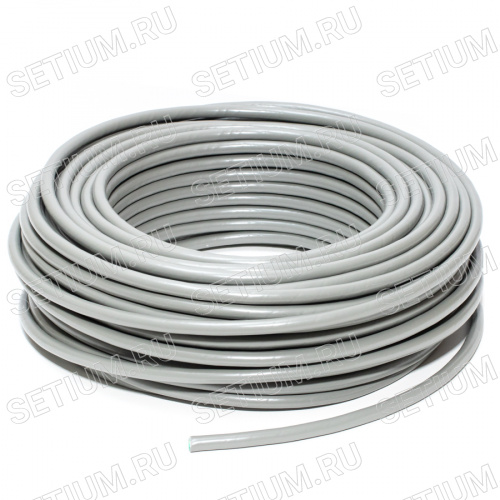 Кабель коммуникационный 50 проводов, 28 AWG,  бухта 50м, экранированный, серый фото 3