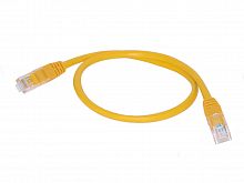 Патч-корд (шнур) RJ-45 - RJ-45 кат.5е, 0,5м, желтый SC03-8P8C0.5-Y