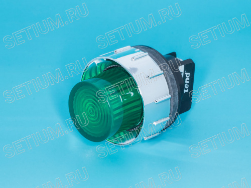 Лампа неоновая 220 В, d 25 мм, зеленая TPNFR-302G