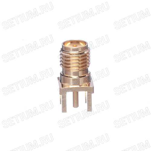 Разъем SMA гнездо на плату фото 2 Разъем SMA гнездо на плату SMA-J фото 2