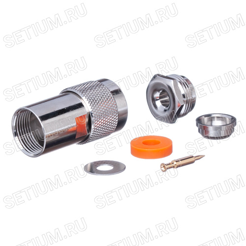 Разъем N вилка на кабель RG-58, пайка фото 7 Разъем N вилка на кабель RG-58, пайка N-S58P фото 7