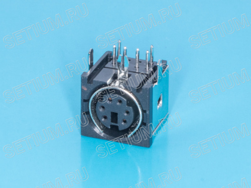 Гнездо mini DIN 6 контактов на плату MDN-6FR