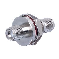 SMA I-коннектор, гнездо-гнездо на приборный блок, крепление гайка SMA-IB