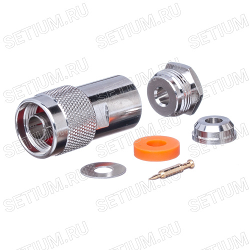 Разъем N вилка на кабель RG-58, пайка фото 6 Разъем N вилка на кабель RG-58, пайка N-S58P фото 6