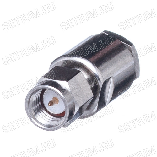 Разъем SMA вилка на кабель RG-58, пайка Разъем SMA вилка на кабель RG-58, пайка SMA-S58P