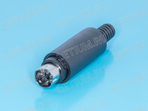 Вилка mini DIN 6 контактов на кабель MDN-6M