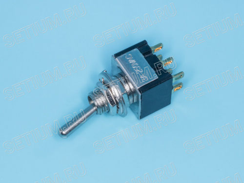 Тумблер 6 конт. DPDT (on-on) (B069E) PST-22A