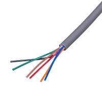 Кабель коммуникационный 6 проводов, 28 AWG, бухта 50м, неэкранированный, серый SIN YU