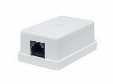 Розетка компьютерная, 1 порт RJ-45 кат. 5е, универсальная, белая TJC-5U-W