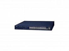 Управляемый L2/L4 коммутатор Planet 24 порта 10/100/1000 Мб/с, 2 слота SFP 100/1000 Мб/с GS-4210-24T2S