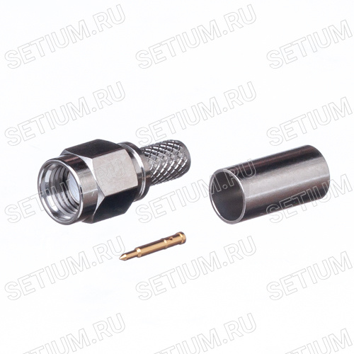 Разъем SMA вилка на кабель RG-58, обжимной фото 4 Разъем SMA вилка на кабель RG-58, обжимной SMA-C58P фото 4