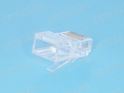 Вилка RJ-45, 8P8C для круглого кабеля, 3 зубца, тип Х TPR-8P8C-S3 фото 3