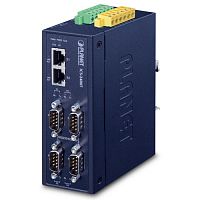 Промышленный сервер Planet 4 порта RS232/422/485,  2 порта 10/100 Мб/с ICS-2400T