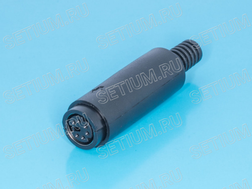 Гнездо mini DIN 6 контактов на кабель Гнездо mini DIN 6 контактов на кабель MDN-6F