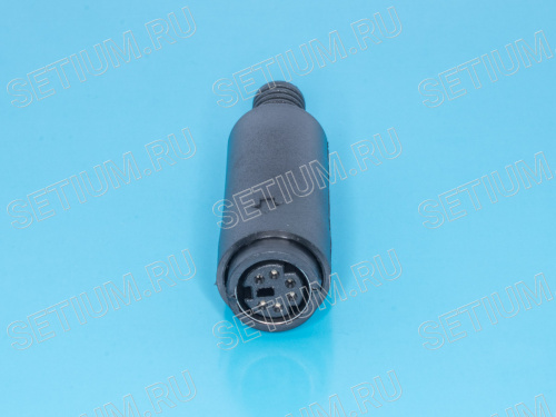 Гнездо mini DIN 6 контактов на кабель фото 5 Гнездо mini DIN 6 контактов на кабель MDN-6F фото 5