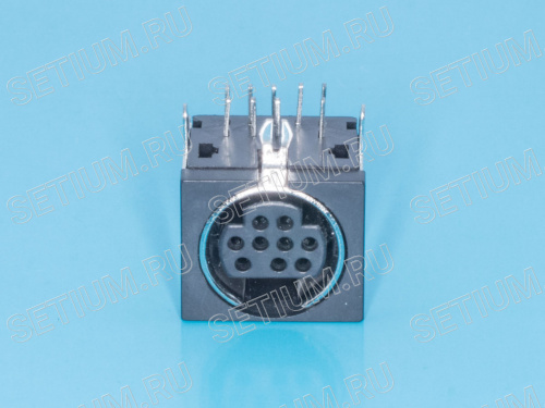 Гнездо mini DIN 9 контактов на плату фото 5 Гнездо mini DIN 9 контактов на плату MDN-9FR фото 5