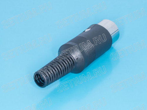 Вилка DIN 8 контактов на кабель, 41 градус фото 2 Вилка DIN 8 контактов на кабель, 41 градус DN-8M2 фото 2