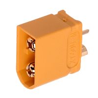 Разъем силовой XT60, 2 контакта, штекер на кабель XT60U-M.G.Y