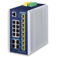 Промышленный управляемый L3 коммутатор 8 портов 1Гб/с + 8 слотов 2.5Гб/с SFP + 4 слота 10Гб/с SFP+